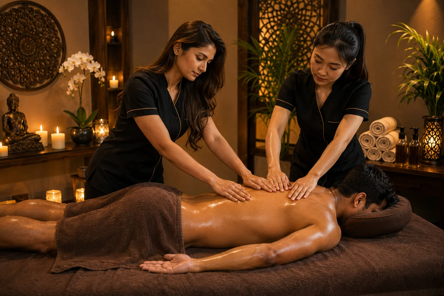 Hot stone therapy